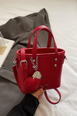 Trendy Lychee Pattern Bucket Tote Bag for Women - Simple Vegetable Basket Crossbody Shoulder Bag 2025 Fashion Niche Style