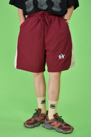 Trendy Military Style Windbreaker Sports Suit for Couples - Retro Casual Two-Piece Set for Summer Fashion