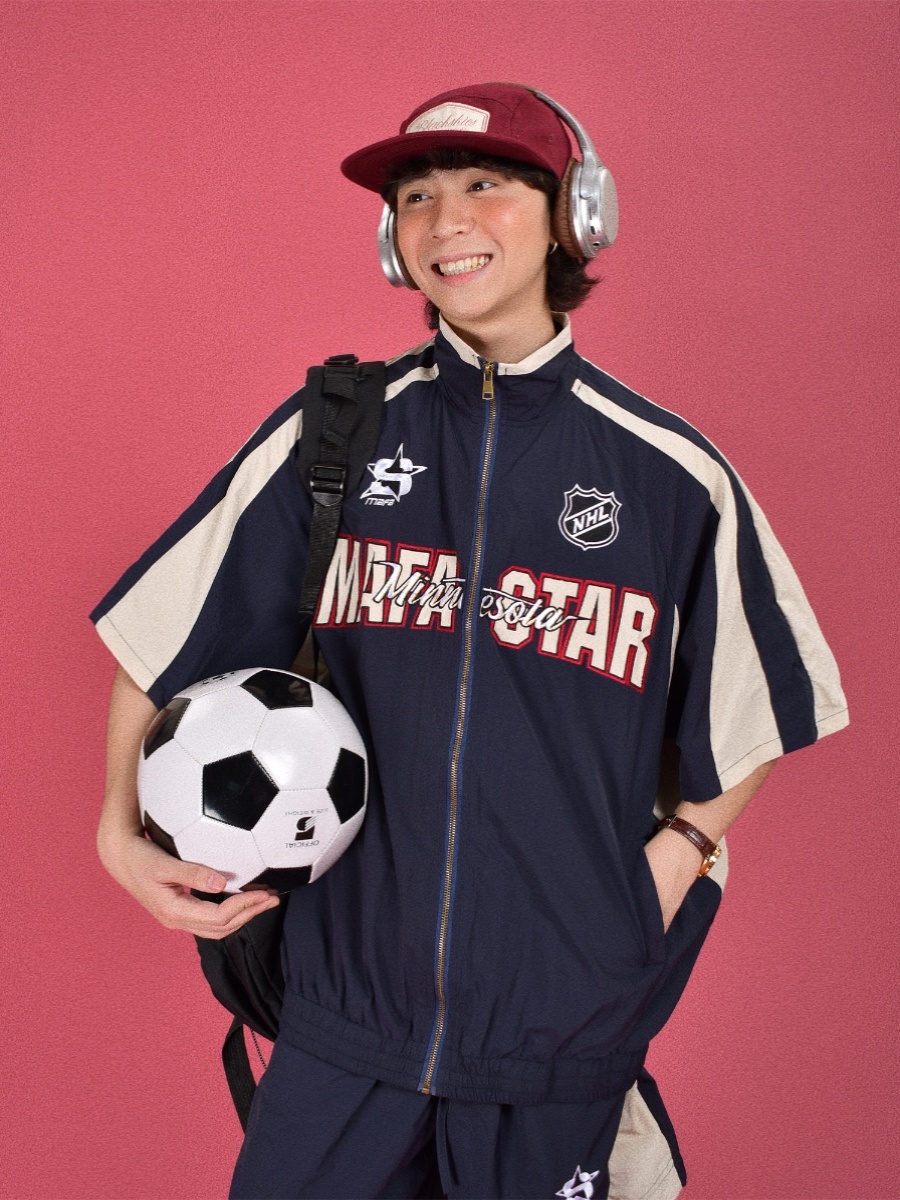 Trendy Military Style Windbreaker Sports Suit for Couples - Retro Casual Two-Piece Set for Summer Fashion Trendy Military Style Windbreaker Sports Suit for Couples - Retro Casual Two-Piece Set for Summer Fashion