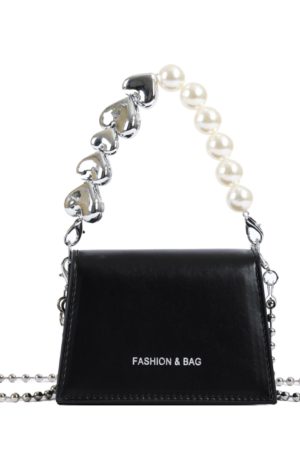 Trendy Mini Pearl Chain Crossbody Bag for Women - Stylish Versatile 2025 Summer Shoulder Small Square Bag