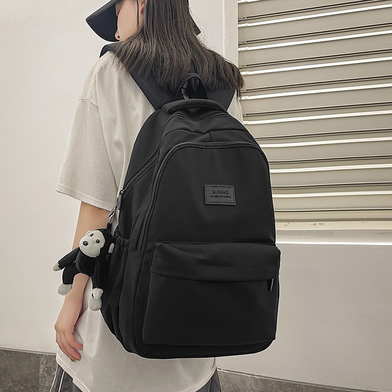 Trendy Minimalist Women's Backpack for School - Mid-High Capacity, Dirt-Resistant, Double Shoulder Design Trendy Minimalist Women's Backpack for School - Mid-High Capacity, Dirt-Resistant, Double Shoulder Design