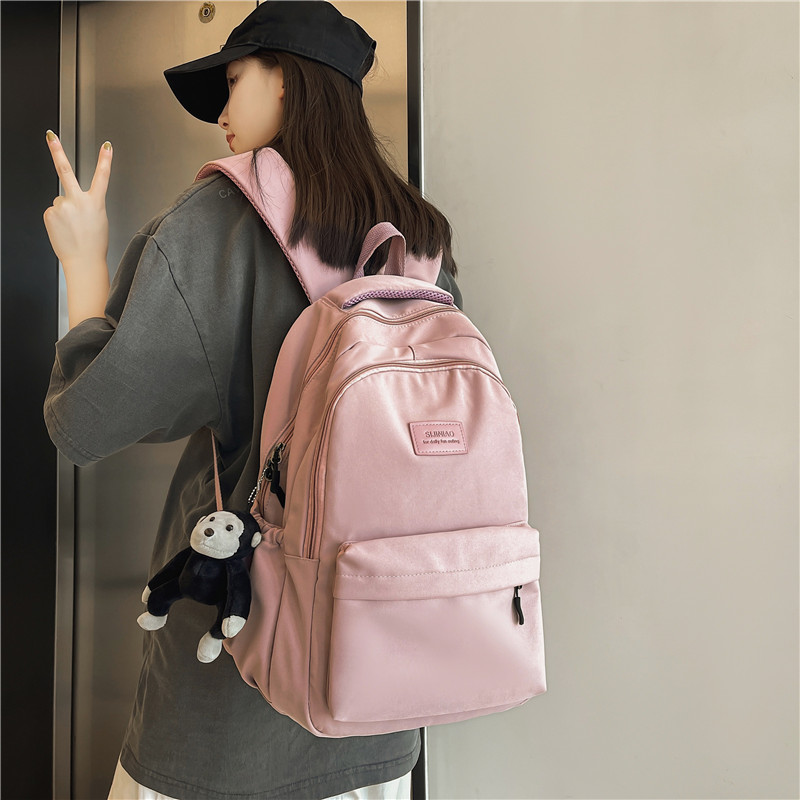 Trendy Minimalist Women's Backpack for School - Mid-High Capacity, Dirt-Resistant, Double Shoulder Design Trendy Minimalist Women's Backpack for School - Mid-High Capacity, Dirt-Resistant, Double Shoulder Design