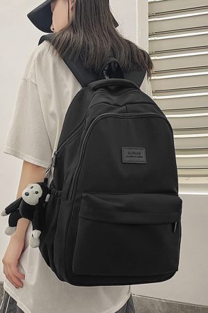 Trendy Minimalist Women's Backpack for School - Mid-High Capacity, Dirt-Resistant, Double Shoulder Design