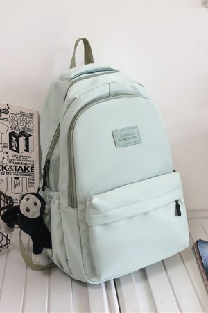 Trendy Minimalist Women's Backpack for School - Mid-High Capacity, Dirt-Resistant, Double Shoulder Design