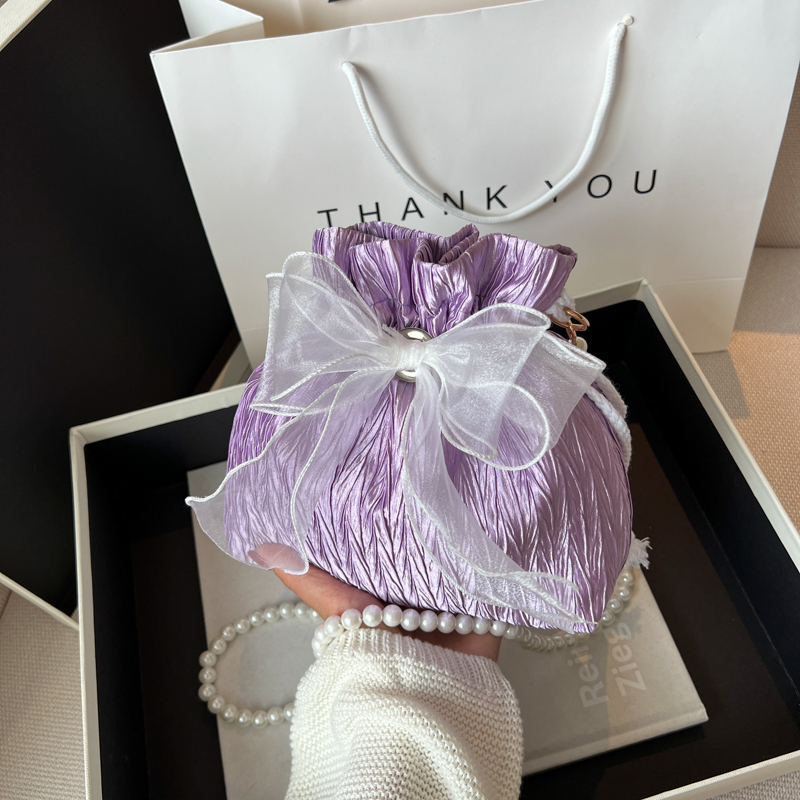 Trendy Pearl Bucket Bag for Women, Summer 2025 Fairy Crossbody Bag, Textured Versatile Niche Style Trendy Pearl Bucket Bag for Women, Summer 2025 Fairy Crossbody Bag, Textured Versatile Niche Style