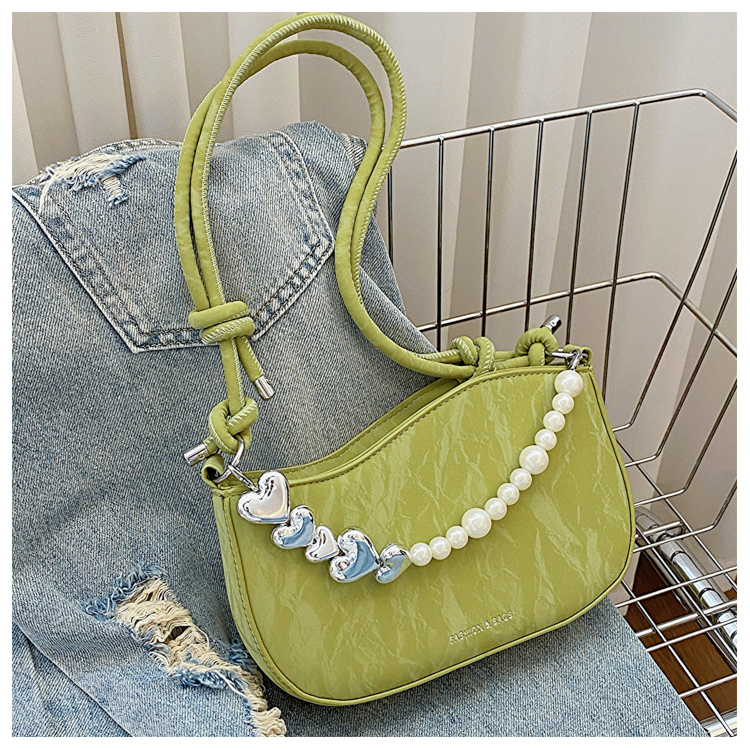 Trendy Pearl Chain Crossbody Bag for Women - 2025 Spring/Summer Niche Small Shoulder and Underarm Bag Trendy Pearl Chain Crossbody Bag for Women - 2025 Spring/Summer Niche Small Shoulder and Underarm Bag