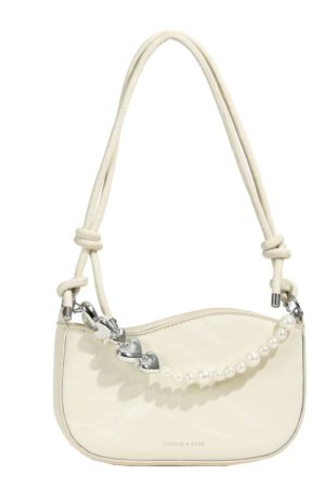 Trendy Pearl Chain Crossbody Bag for Women - 2025 Spring/Summer Niche Small Shoulder and Underarm Bag
