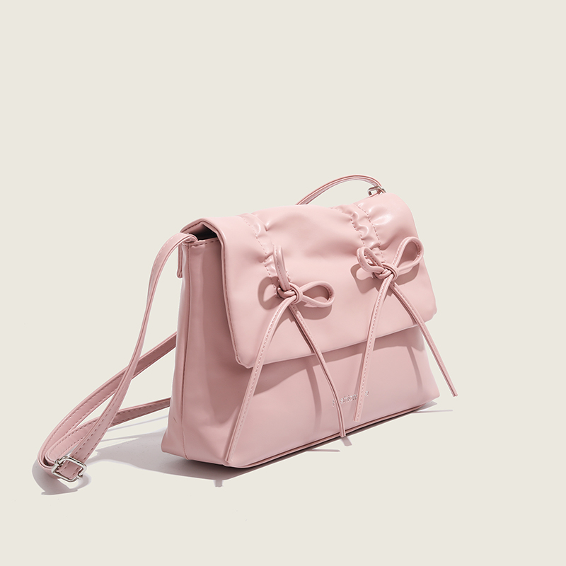 Trendy Pink Bow Shoulder Bag for Women - Large Capacity Crossbody Commuter Tote for 2024 Fashion Trendy Pink Bow Shoulder Bag for Women - Large Capacity Crossbody Commuter Tote for 2024 Fashion