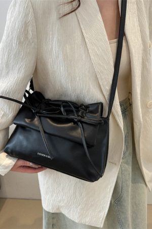 Trendy Pink Bow Shoulder Crossbody Bag for Women, Large Capacity Commuter Tote, 2025 Fashion Must-Have