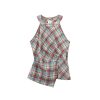 Trendy Plaid Irregular Summer Tank Top for Women - Vacation Style Fashion 2025