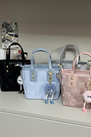 Trendy Plaid Tote Bucket Bag for Women - Versatile Shoulder Crossbody Bag, 2025 Fashion Must-Have