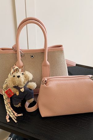 Trendy Portable Bucket Bag 2025 - Casual Women's Versatile Shoulder Crossbody Bag for Stylish Mother-Daughter Looks