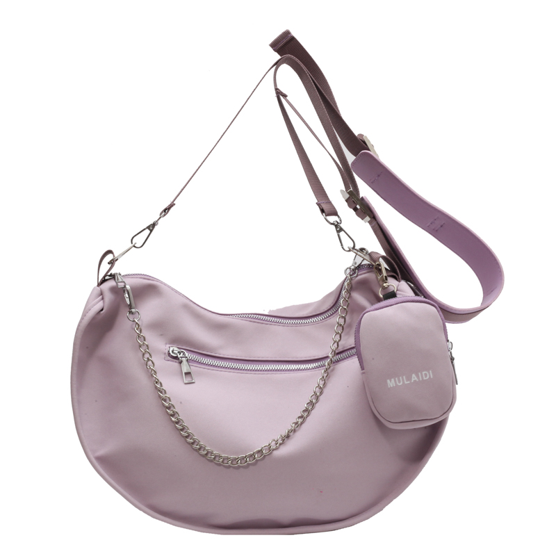Trendy Purple Women's Large Capacity Crossbody Bag - Versatile Sports Casual Underarm Dumpling Style for 2025 Fashion Trendy Purple Women's Large Capacity Crossbody Bag - Versatile Sports Casual Underarm Dumpling Style for 2025 Fashion