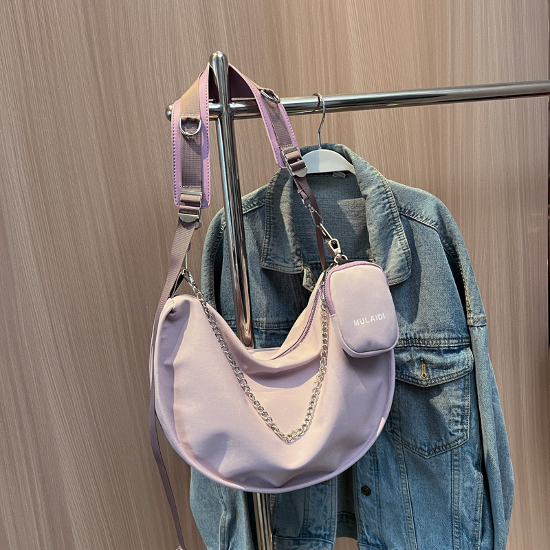 Trendy Purple Women's Large Capacity Crossbody Bag - Versatile Sports Casual Underarm Dumpling Style for 2025 Fashion Trendy Purple Women's Large Capacity Crossbody Bag - Versatile Sports Casual Underarm Dumpling Style for 2025 Fashion