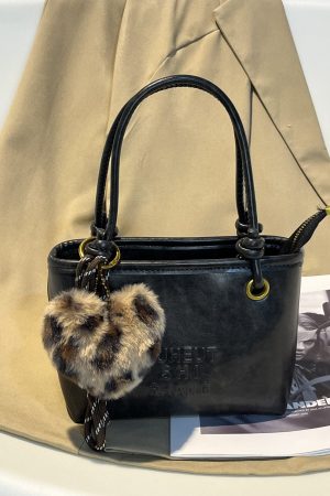 Trendy Retro Heart-Shaped Bucket Tote Bag 2025 - Stylish Women's Shoulder & Crossbody Bag