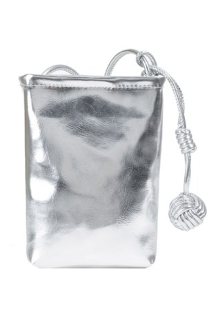 Trendy Silver Mini Handbag for Women - 2025 Summer Versatile Chain Shoulder Crossbody Phone Bag