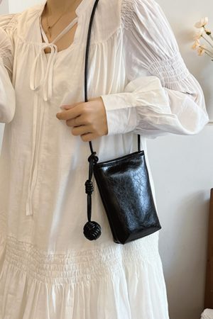 Trendy Silver Mini Handbag for Women - 2025 Summer Versatile Chain Shoulder Crossbody Phone Bag