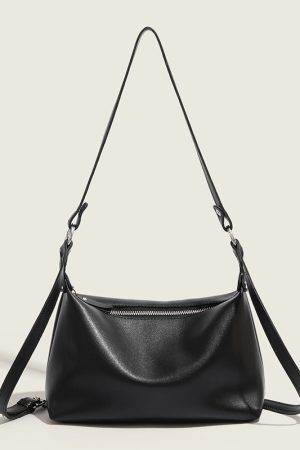 Trendy Soft Leather Underarm Baguette Bag - Versatile Shoulder Crossbody Bag for Women - Fashionable Small Bag 2024