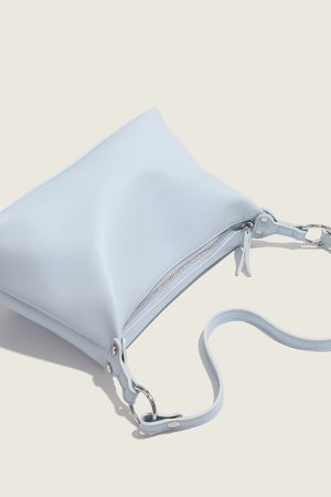 Trendy Soft Leather Underarm Baguette Bag - Versatile Shoulder Crossbody Bag for Women - Fashionable Small Bag 2024