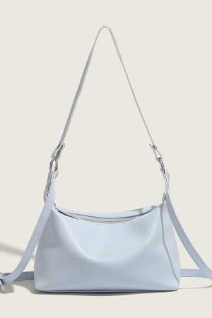 Trendy Soft Leather Underarm Baguette Bag - Versatile Shoulder Crossbody Bag for Women - Fashionable Small Bag 2024