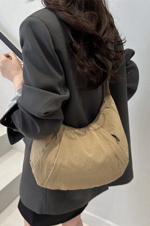 Trendy Summer Women's Casual Dumpling Bag - Large Capacity Commuter Shoulder Crossbody Bag for 2025 Fashion