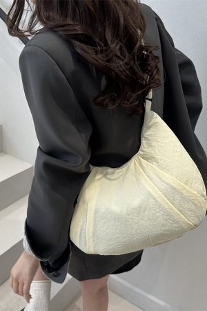 Trendy Summer Women's Casual Dumpling Bag - Large Capacity Commuter Shoulder Crossbody Bag for 2025 Fashion