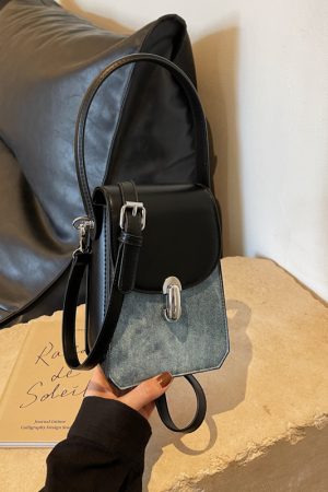 Trendy Textured Small Square Handbag for Women - Casual Versatile Phone Bag, 2025 Fashion Must-Have