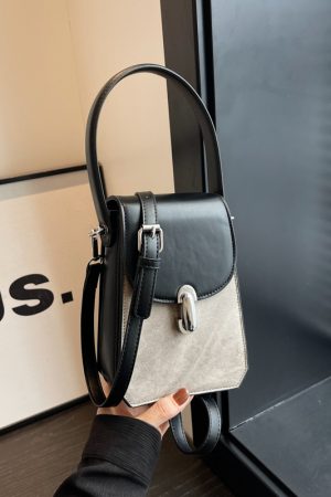 Trendy Textured Small Square Handbag for Women - Casual Versatile Phone Bag, 2025 Fashion Must-Have