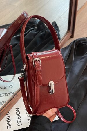 Trendy Textured Small Square Handbag for Women - Casual Versatile Phone Bag, 2025 Fashion Must-Have