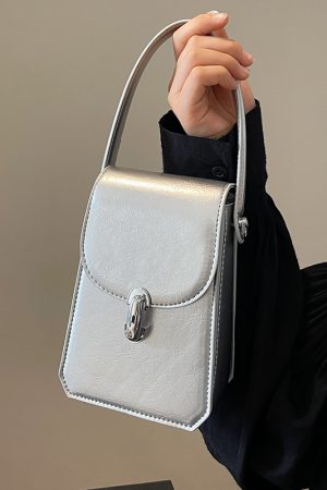 Trendy Textured Small Square Handbag for Women - Casual Versatile Phone Bag, 2025 Fashion Must-Have