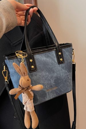 Trendy Tie-Dye Color-Blocking Bucket Bag for Women - Versatile Shoulder Crossbody Tote - 2025 New Style