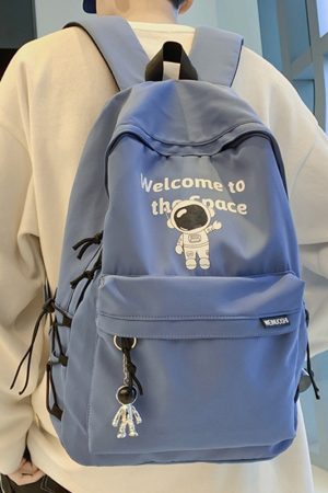 Trendy Water-Resistant Unisex Backpack for Men and Women, Large Capacity, Versatile College Student Bag, Cool Design