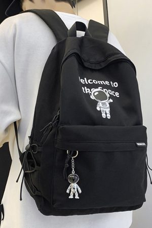 Trendy Water-Resistant Unisex Backpack for Men and Women, Large Capacity, Versatile College Student Bag, Cool Design