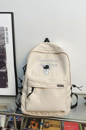 Trendy Water-Resistant Unisex Backpack for Men and Women, Large Capacity, Versatile College Student Bag, Cool Design