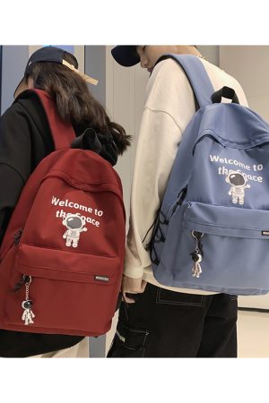 Trendy Water-Resistant Unisex Backpack for Men and Women, Large Capacity, Versatile College Student Bag, Cool Design