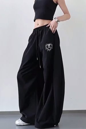 Trendy White Cargo Pants for Women, Loose Fit Hip-Hop Style, Casual Streetwear for Dance and Everyday Wear