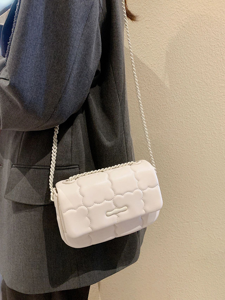 Trendy Women's Cookie Pattern Shoulder Bag - Glossy Versatile Chain Crossbody Bag for 2023 Fashionistas Trendy Women's Cookie Pattern Shoulder Bag - Glossy Versatile Chain Crossbody Bag for 2023 Fashionistas