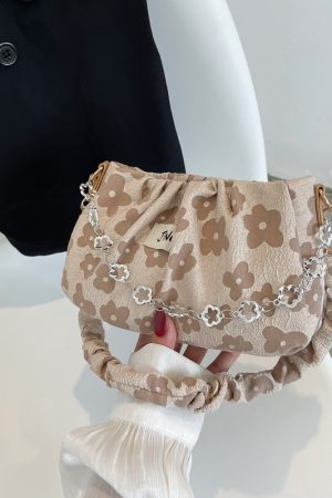 Trendy Women's Crossbody Handbag 2025 - Summer Chain Pleated Shoulder Underarm Bag