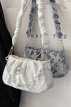 Trendy Women's Crossbody Handbag 2025 - Summer Chain Pleated Shoulder Underarm Bag