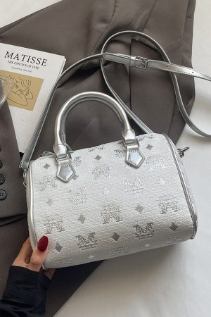 Trendy Women's Embroidered Fabric Crossbody Pillow Bag - Fashionable Small Handbag for 2025, Perfect for Y2K and Everyday Style