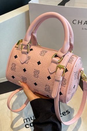 Trendy Women's High-End Quality Cylindrical Crossbody Handbag - Stylish Versatile Design for 2025 Fashion