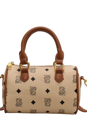 Trendy Women's High-End Quality Cylindrical Crossbody Handbag - Stylish Versatile Design for 2025 Fashion