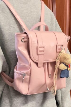 Trendy Women's Large-Capacity Backpack, Stylish Versatile Hiking Bag & Laptop Tote, Fashionable High-End Niche Design