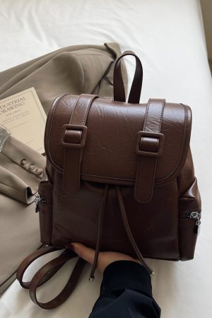 Trendy Women's Large-Capacity Backpack, Stylish Versatile Hiking Bag & Laptop Tote, Fashionable High-End Niche Design