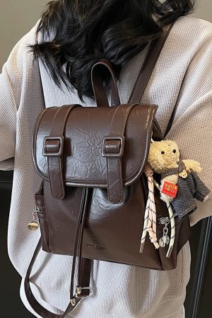 Trendy Women's Large-Capacity Backpack, Stylish Versatile Hiking Bag & Laptop Tote, Fashionable High-End Niche Design