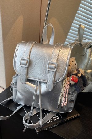 Trendy Women's Large-Capacity Backpack, Stylish Versatile Hiking Bag & Laptop Tote, Fashionable High-End Niche Design