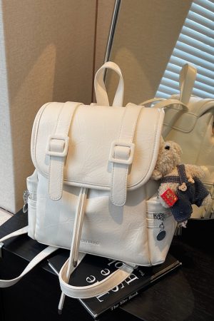 Trendy Women's Large-Capacity Backpack, Stylish Versatile Hiking Bag & Laptop Tote, Fashionable High-End Niche Design