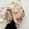 Trendy Women's Large Capacity Textured Shoulder Boston Bag - Stylish Underarm Pillow Bag for 2025 Fashion
