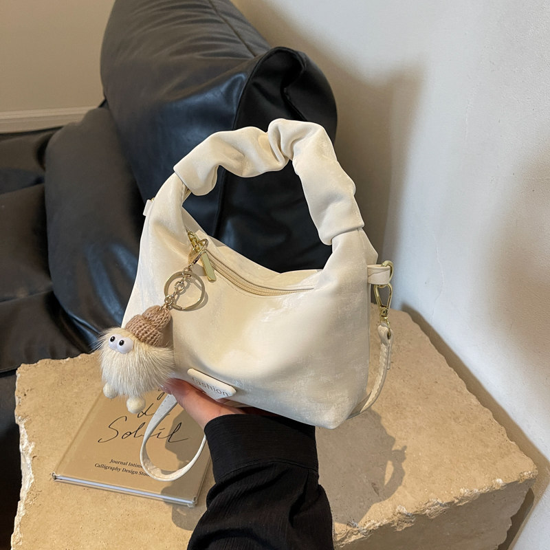 Trendy Women's Pleated Cloud Bag - Casual Chic Small Square Handbag for Shoulder or Crossbody - 2025 Fashion Style Trendy Women's Pleated Cloud Bag - Casual Chic Small Square Handbag for Shoulder or Crossbody - 2025 Fashion Style