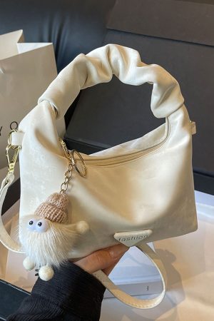 Trendy Women's Pleated Cloud Bag - Casual Chic Small Square Handbag for Shoulder or Crossbody - 2025 Fashion Style